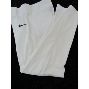Nike Grip Waistband White Women's XL  Utility Relaxed Softball Logo Pants